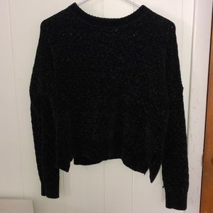 black cropped sweater from Target